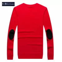 ralph lauren pull coupe cintree mannches longues rouge feu